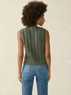 Women Faherty Brand Sunwashed Sweater Vest -