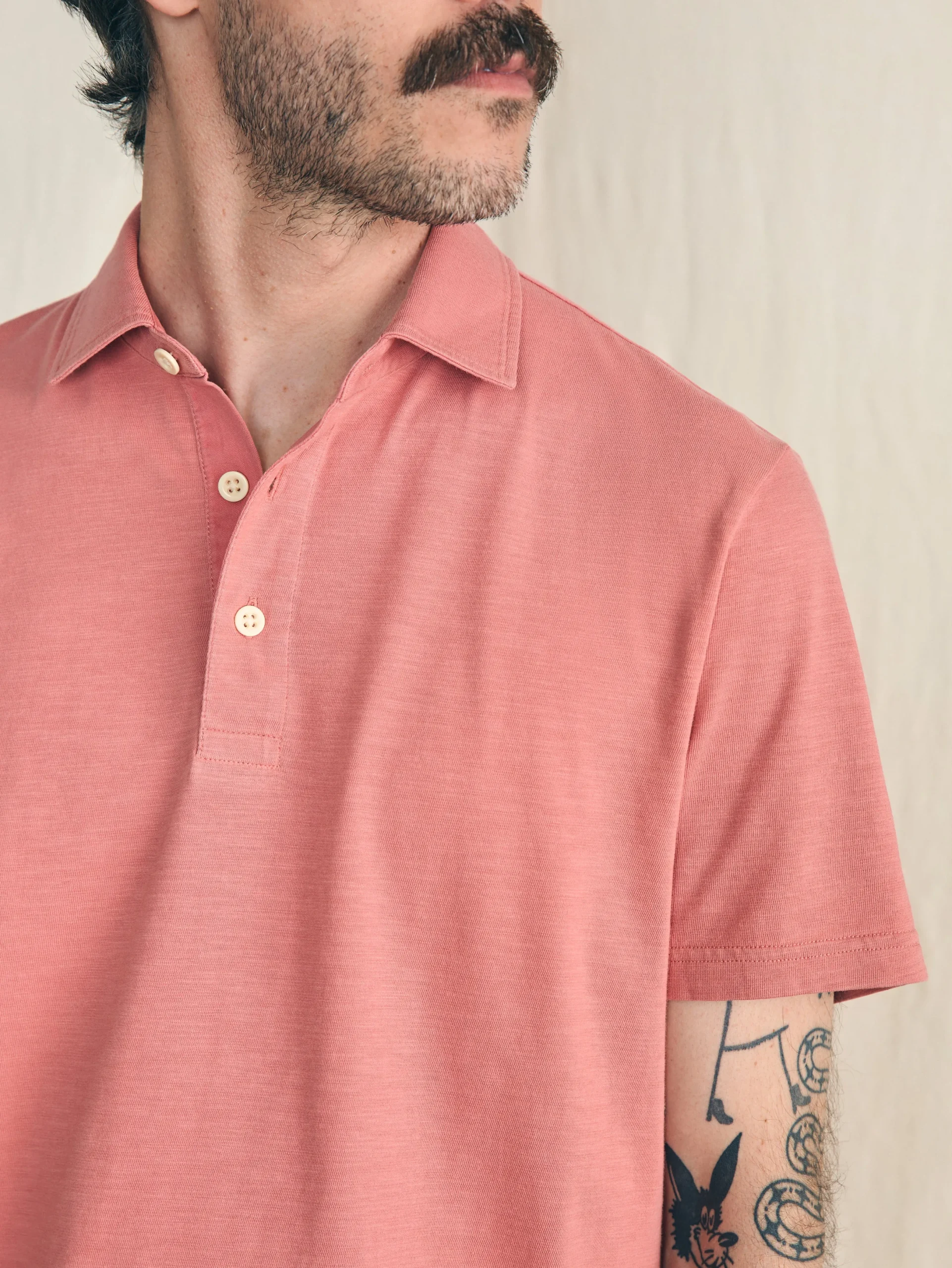 Faherty Brand Sunwashed T-Shirt Polo -
