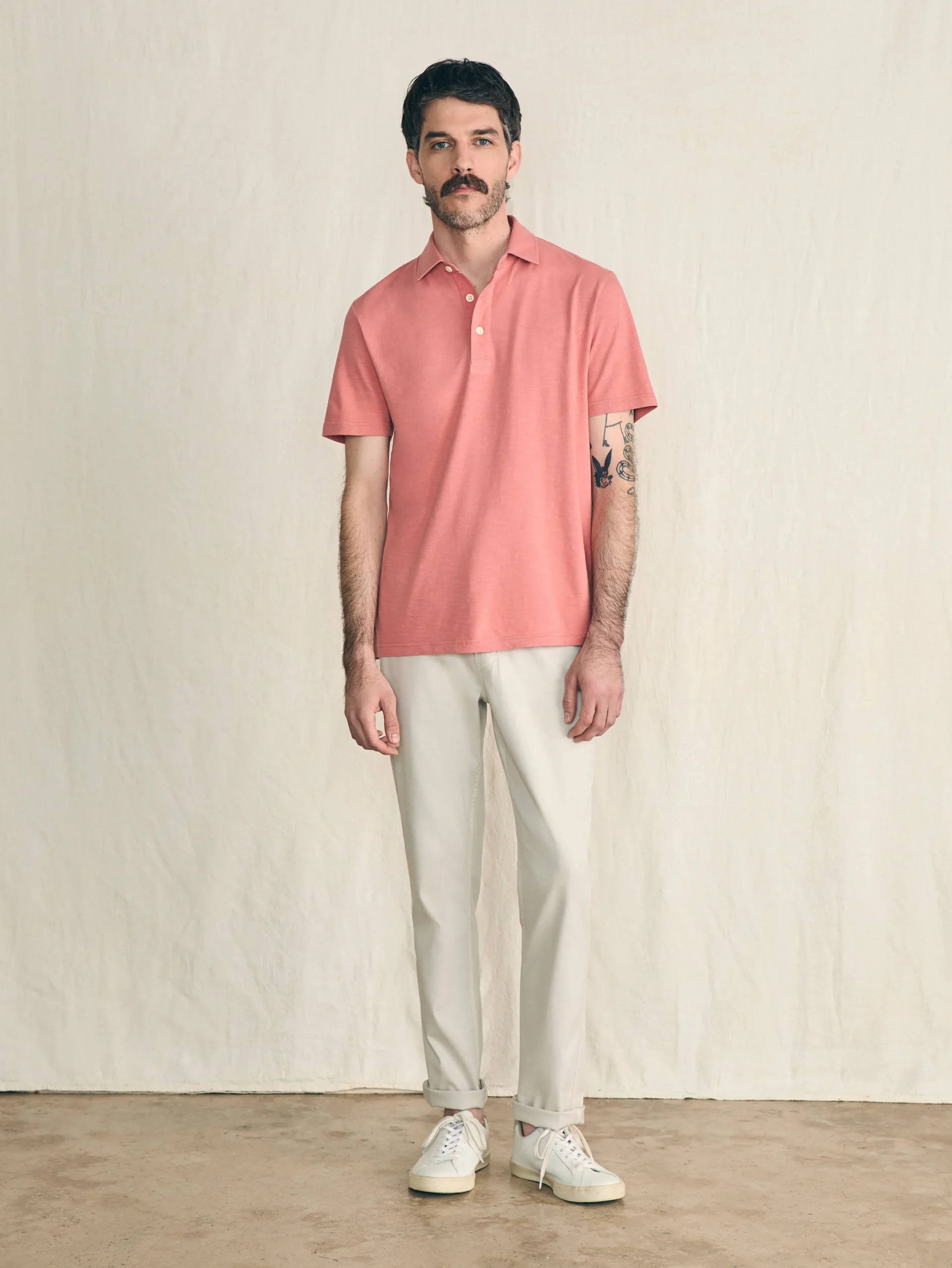 Faherty Brand Sunwashed T-Shirt Polo -