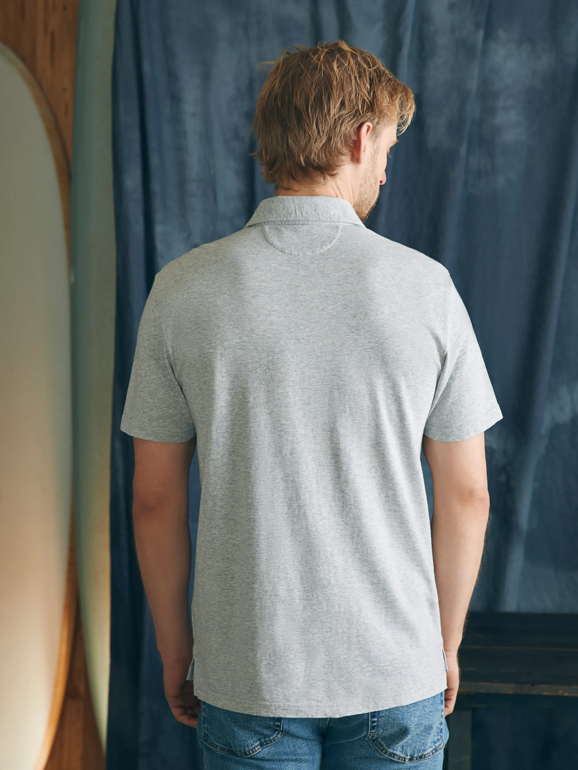 Faherty Brand Sunwashed T-Shirt Polo -