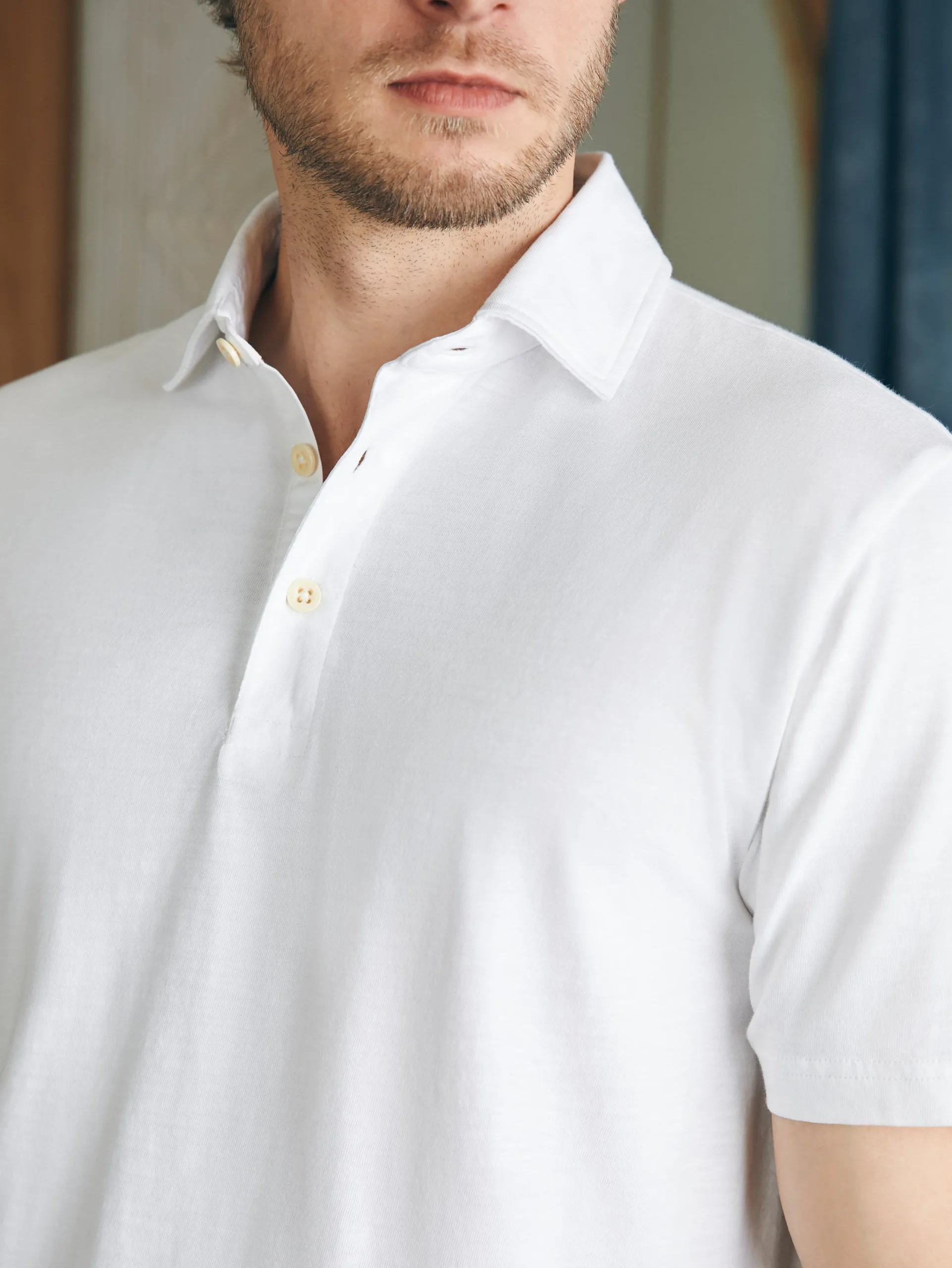 Faherty Brand Sunwashed T-Shirt Polo -