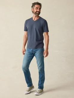 Faherty Brand Sunwashed V-Neck Tee -