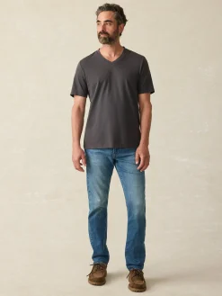 Faherty Brand Sunwashed V-Neck Tee -