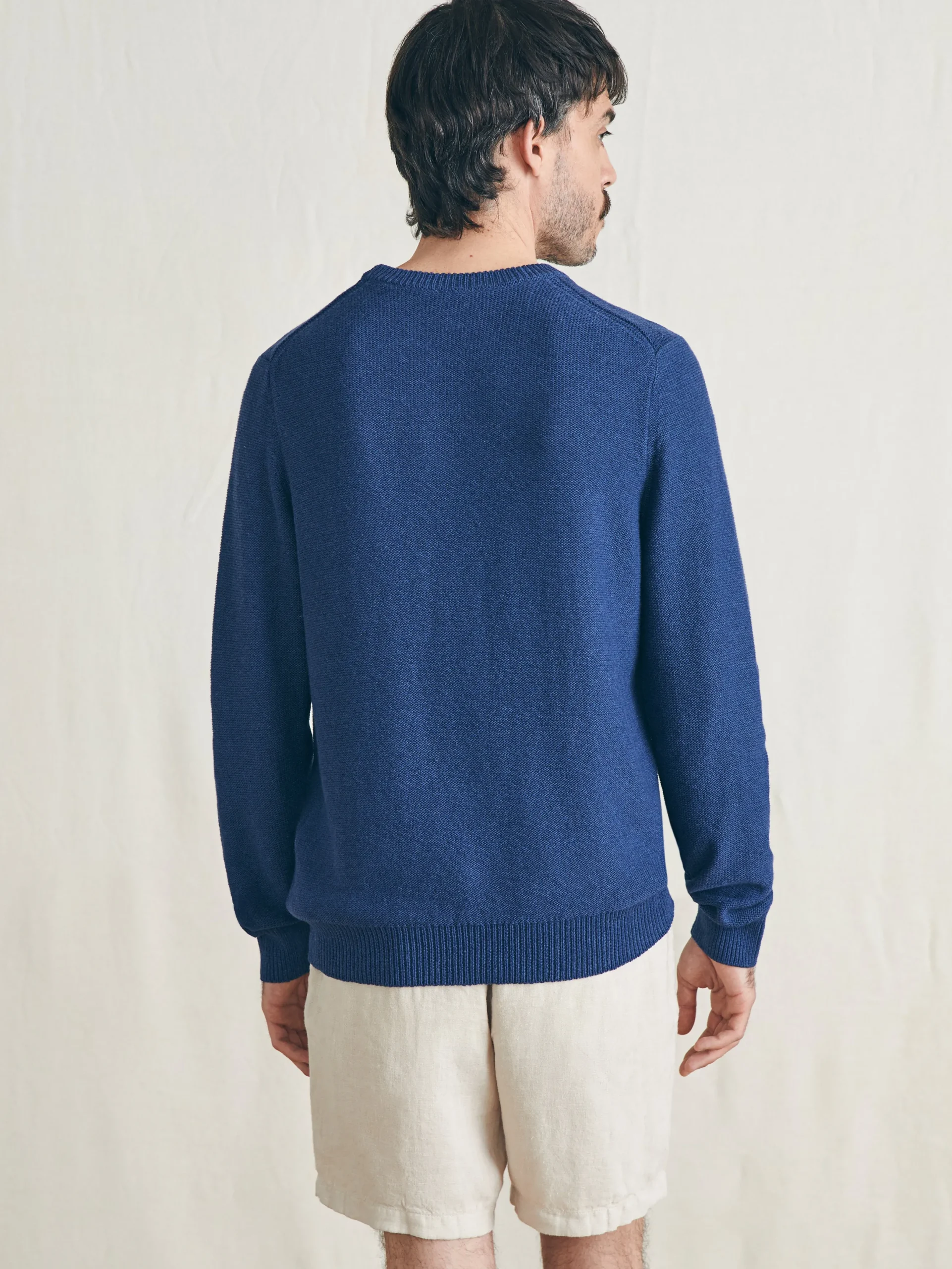 Faherty Brand Surf Stripe Crew Sweater -