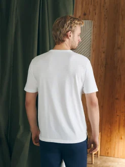 Faherty Brand Surf Stripe Sunwashed Pocket Tee -