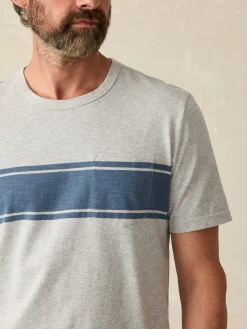 Faherty Brand Surf Stripe Sunwashed Tee (Tall) -