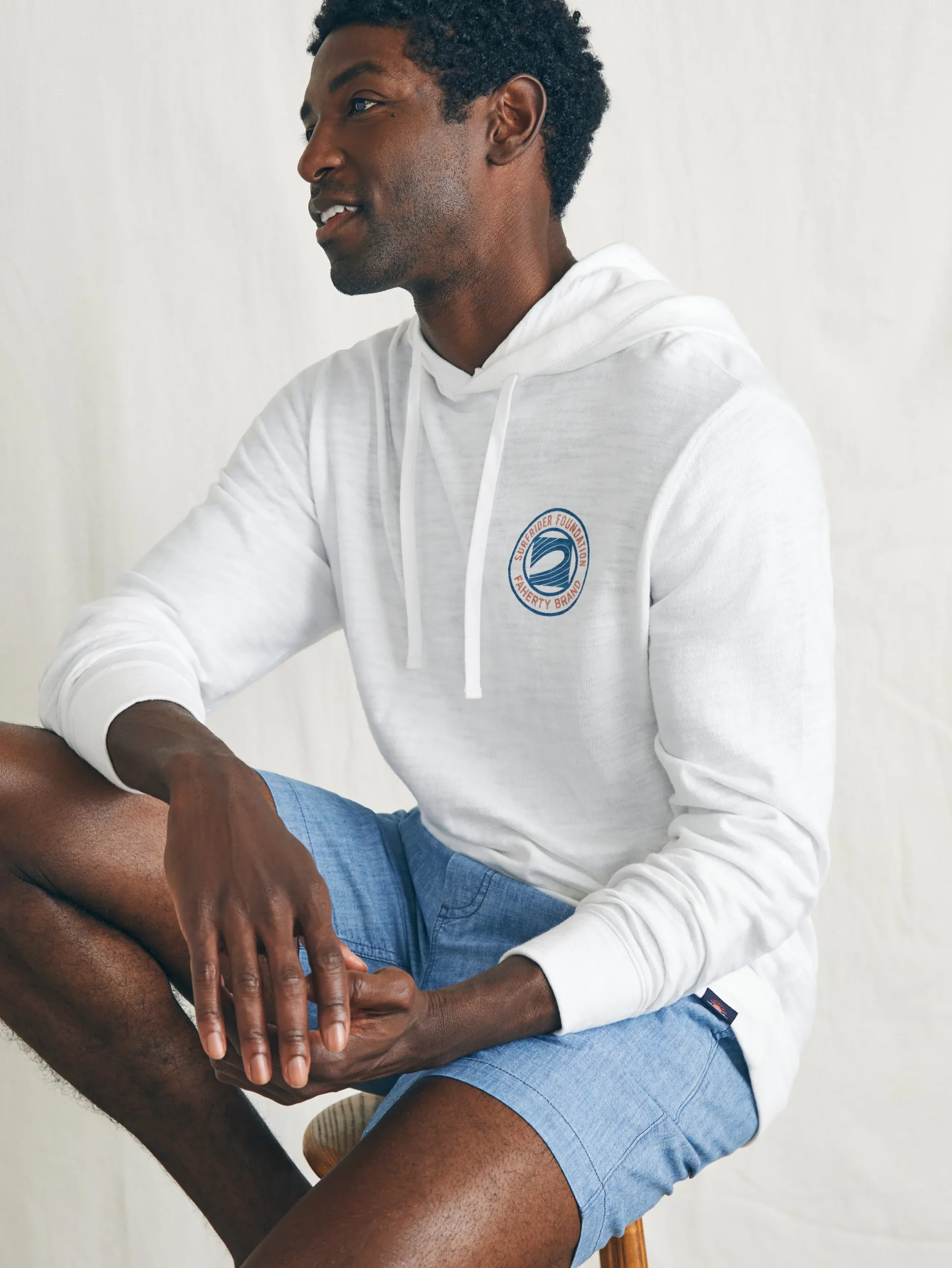 Faherty Brand Surfrider Sunwashed Slub Hoodie -