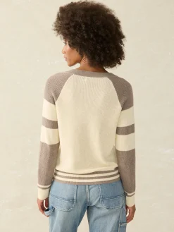 Women Faherty Brand Throwback V-Neck -