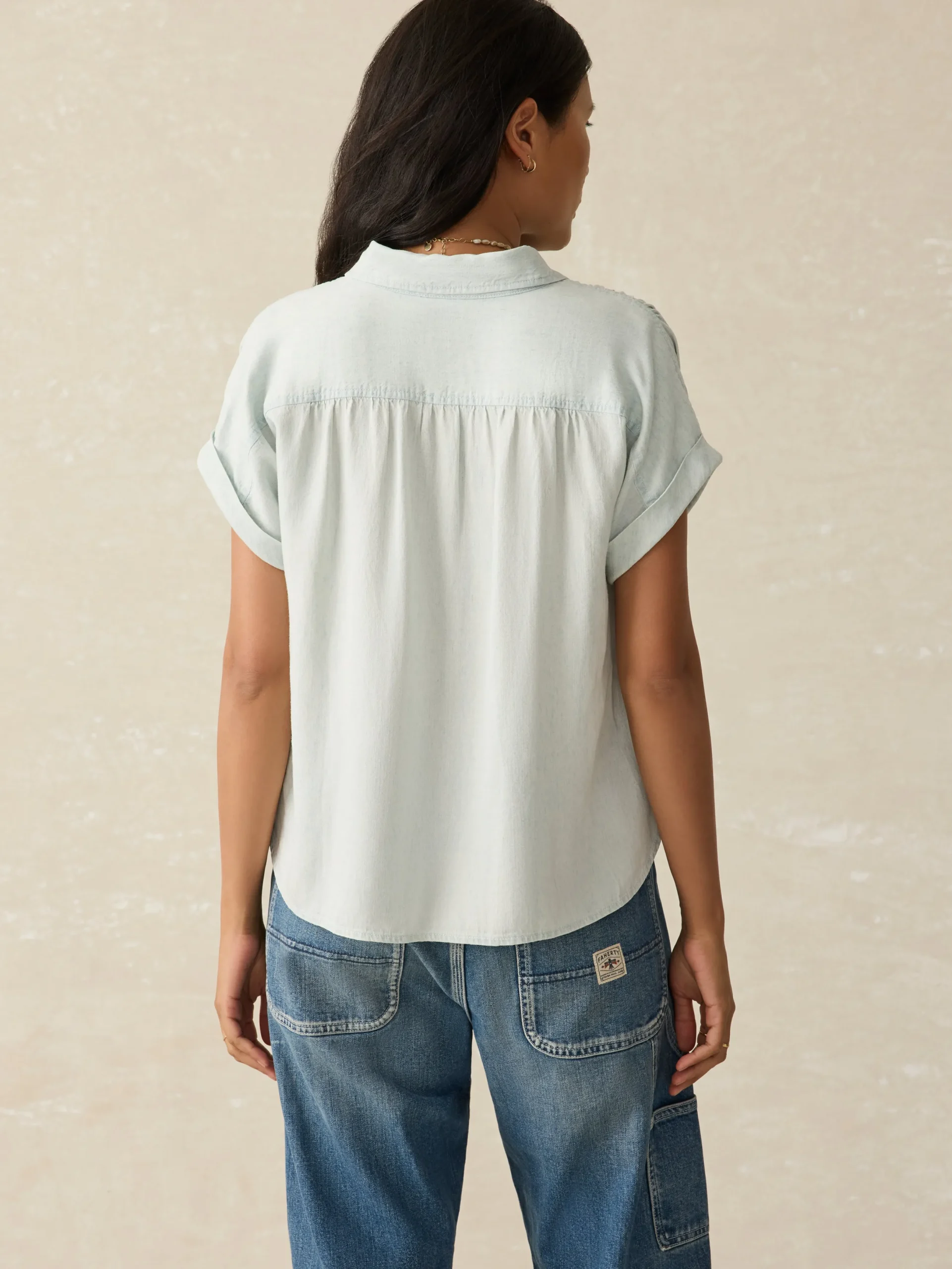 Women Faherty Brand Tried & True Breeze Shirt -