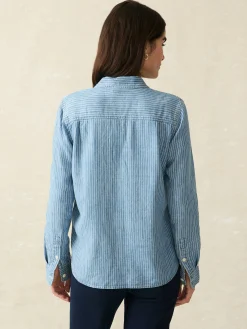 Women Faherty Brand Tried & True Chambray Shirt -