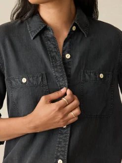 Women Faherty Brand Tried & True Chambray Shirt -