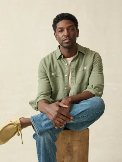 Faherty Brand Tried & True Chambray Workshirt -