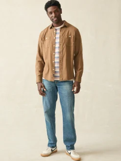 Faherty Brand Tried & True Chambray Workshirt -