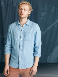 Faherty Brand Tried & True Chambray Workshirt -