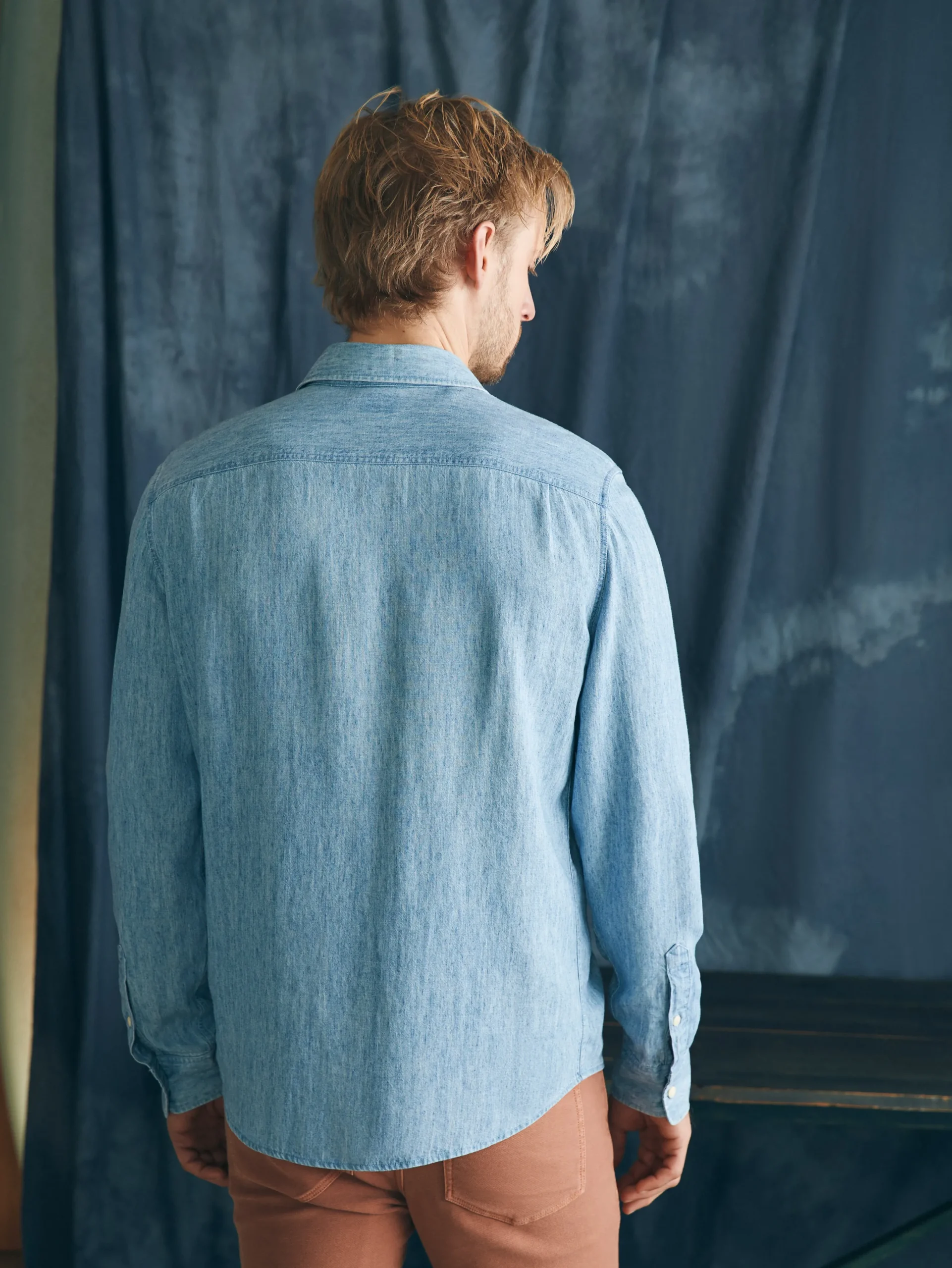 Faherty Brand Tried & True Chambray Workshirt -