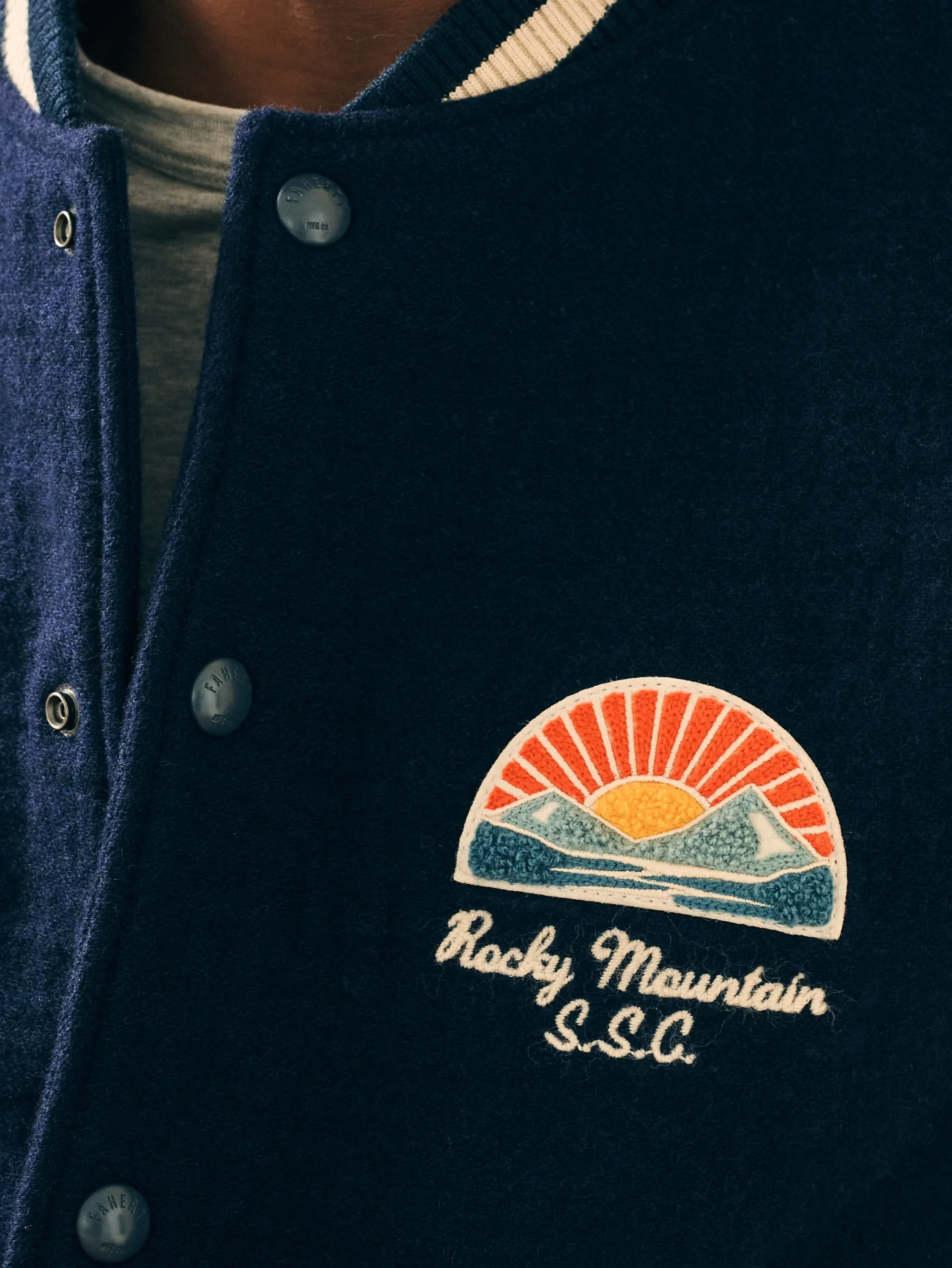 Faherty Brand Varsity Jacket -