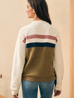 Women Faherty Brand Vista Stripe Pullover -