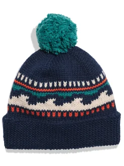 Women Faherty Brand Waves Pom Beanie -