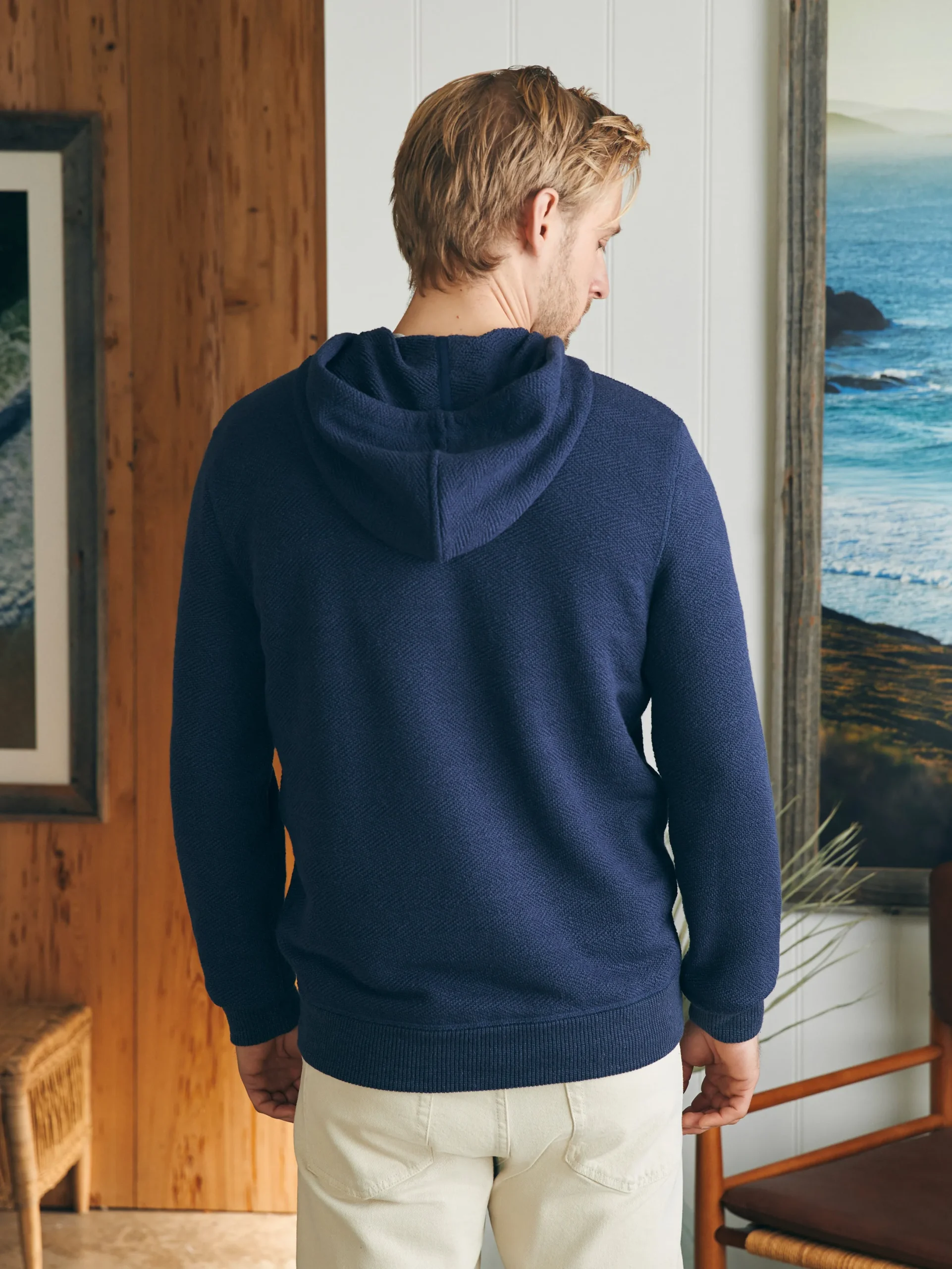 Faherty Brand Whitewater Full Zip Hoodie -