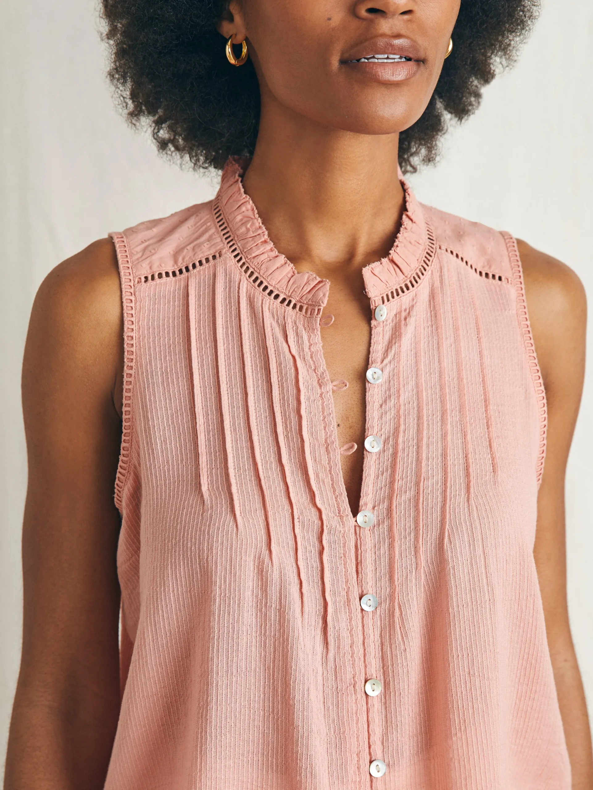 Women Faherty Brand Willa Sleeveless Top -