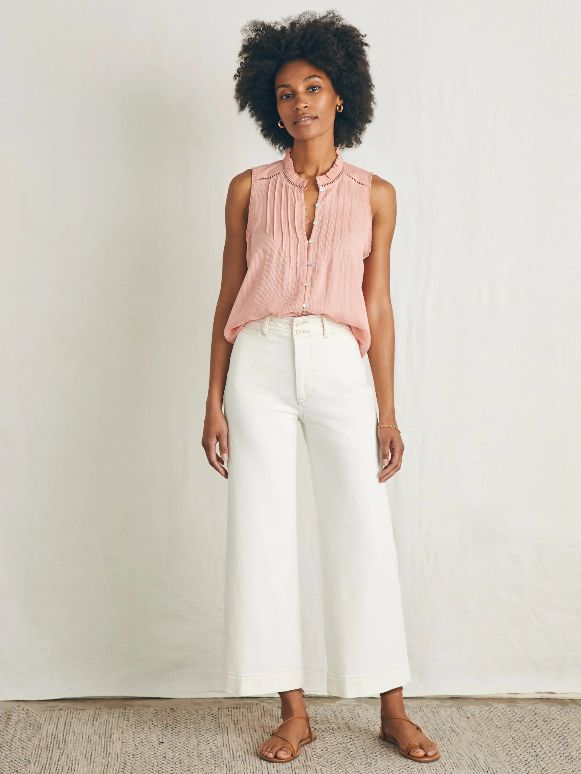 Women Faherty Brand Willa Sleeveless Top -