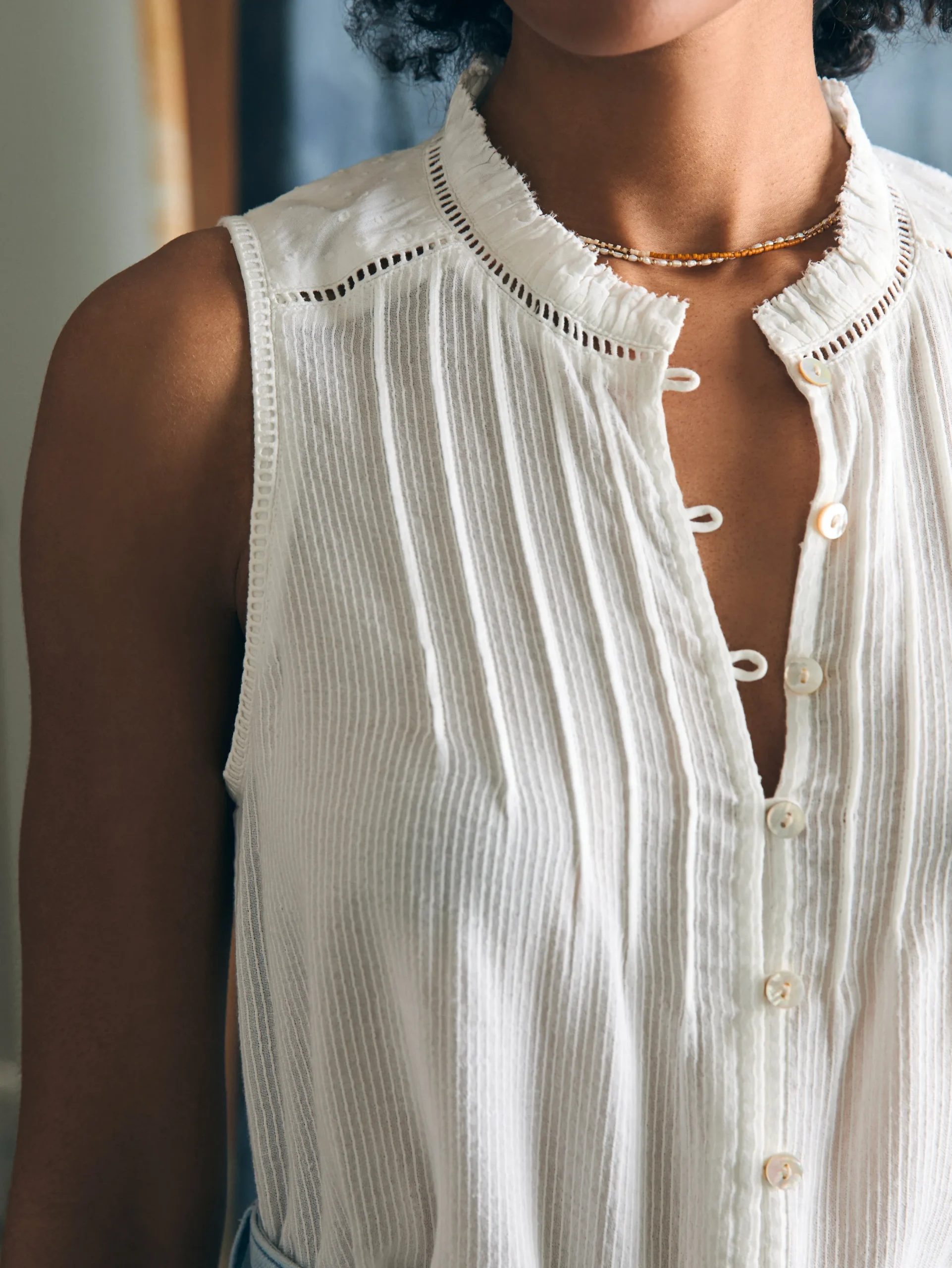 Women Faherty Brand Willa Sleeveless Top -