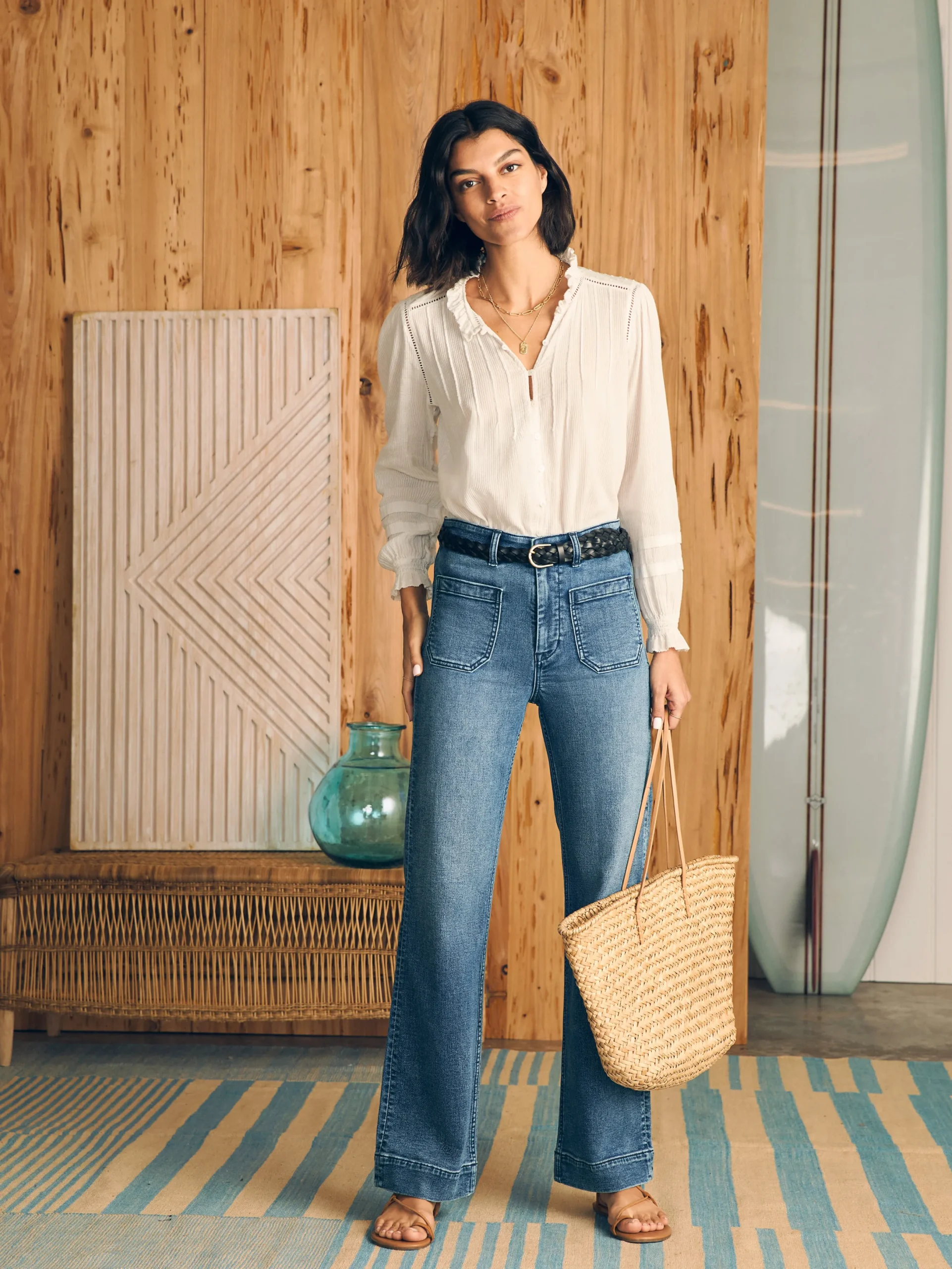 Women Faherty Brand Willa Top -