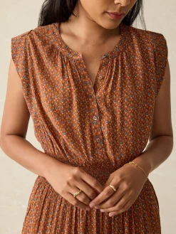 Women Faherty Brand Woodstock Midi Dress -